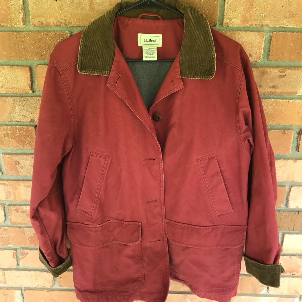 Red L.L. Bean women's medium jacket